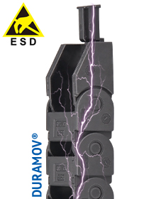 抗静电可打开微型电缆拖链C21E