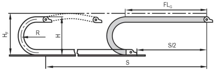 拖链直线架空安装 拖链直线架空安装
