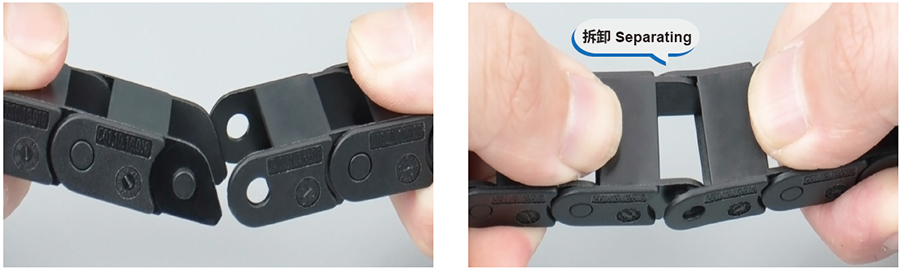 CSB抗静电微型电缆拖链安装说明 CSB抗静电微型电缆拖链安装说明